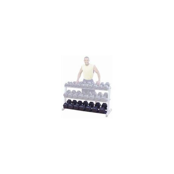 Body Solid 62" Wide Dumbell Rack - Optional 3rd Tier