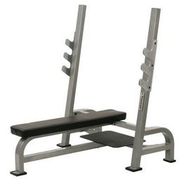 York STS Olympic Flat Bench Press With Gun Racks